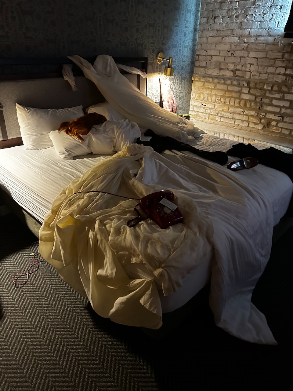 I broke in to the target's hotel room to search for clues. I broke in to the target's hotel room to search for clues.