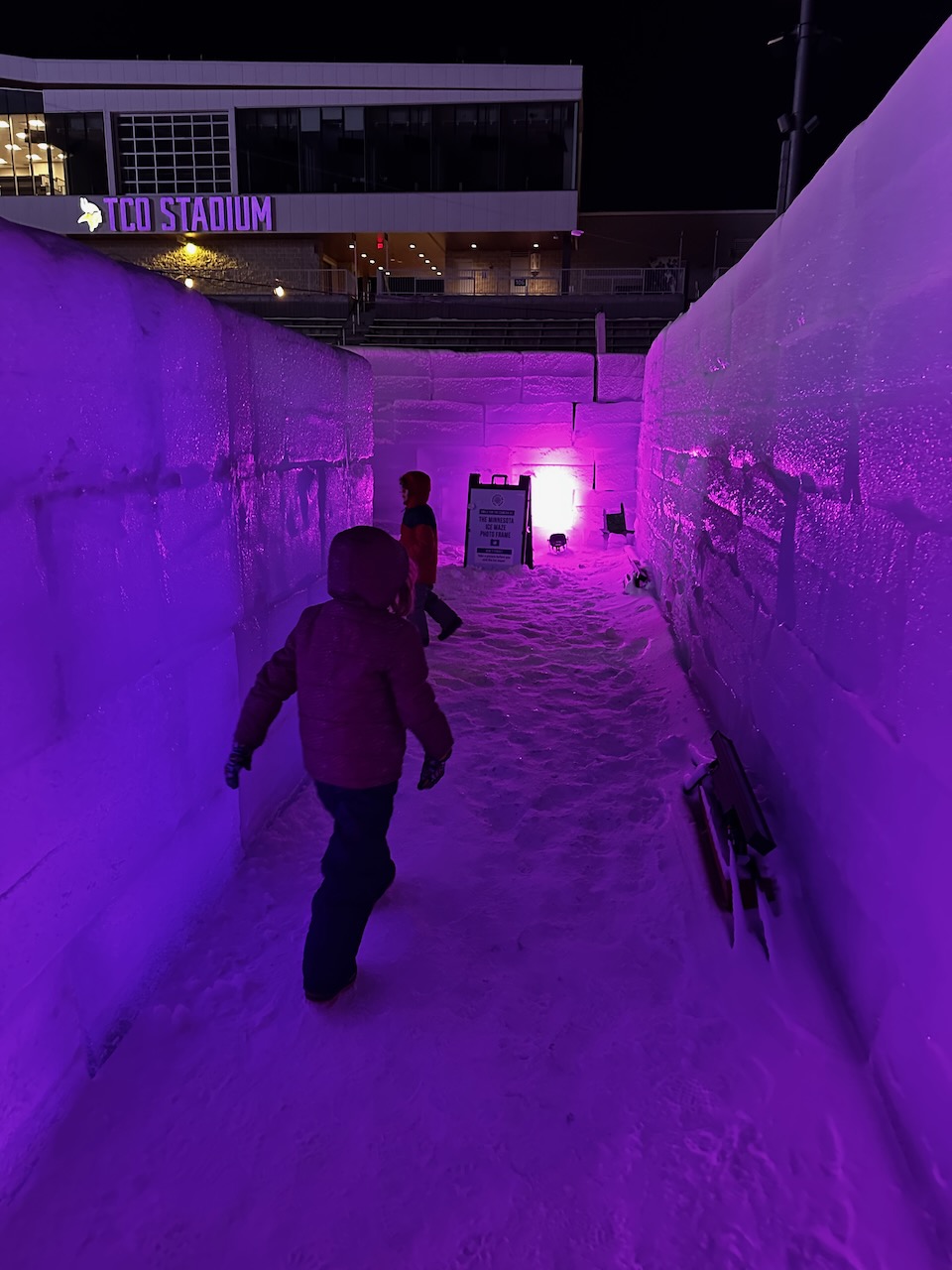 World's largest ice maze World's largest ice maze