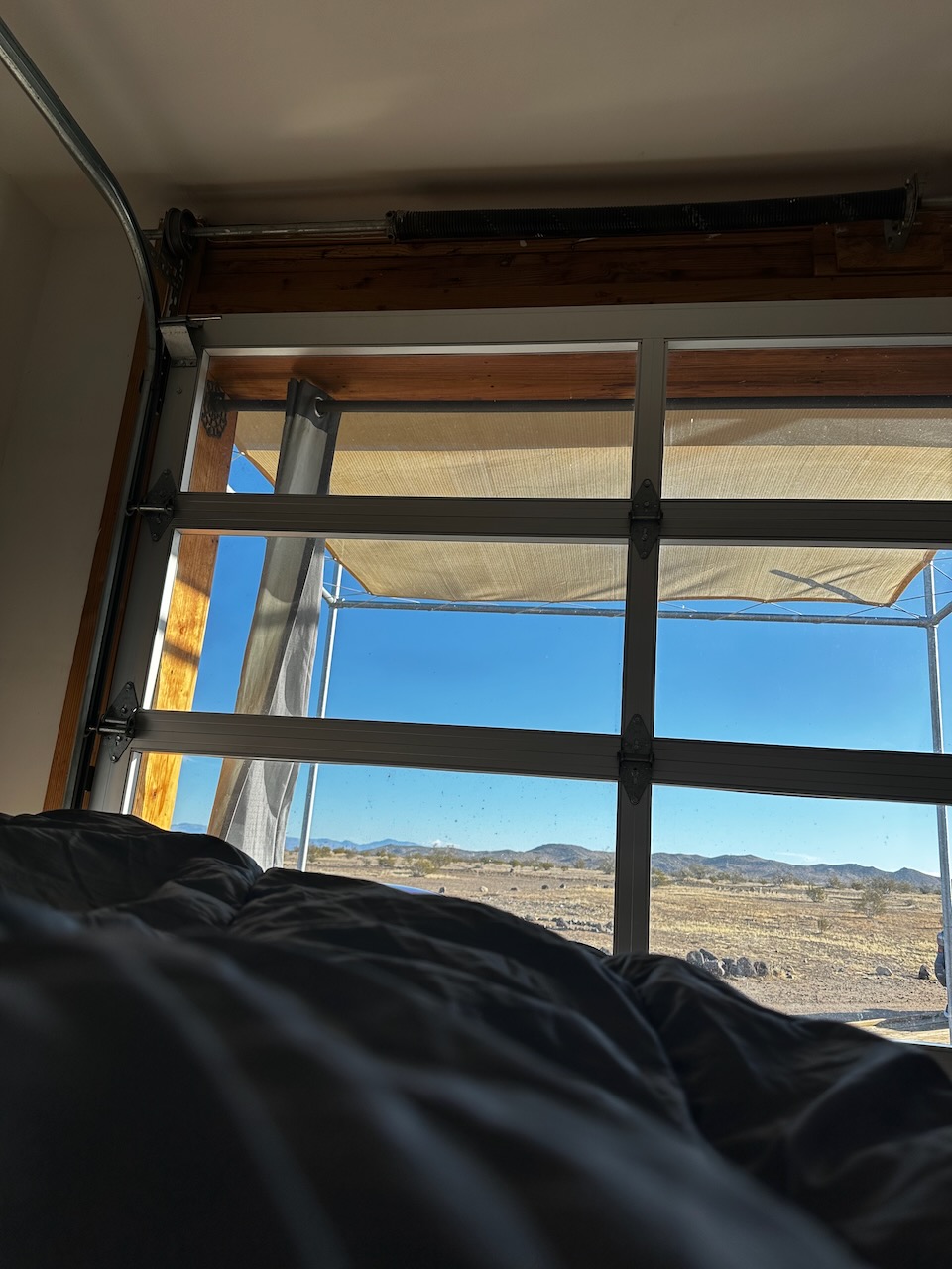 Waking up in an ecopod in Ridgecrest, CA. Waking up in an ecopod in Ridgecrest, CA.